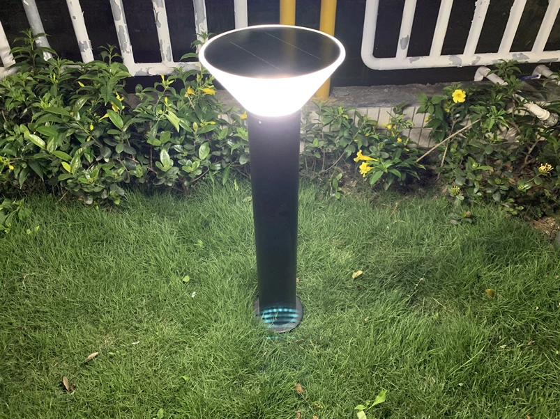 High Lumen 5W Solar Power LED Lamp Outdoor Lighting Solar Garden Lamp with Warm+ White LED Light