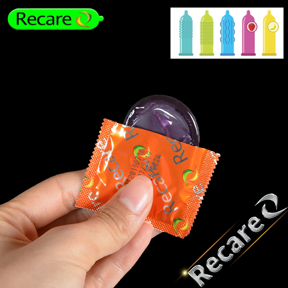 Látex de caucho para hombres Condom a granel lubricante