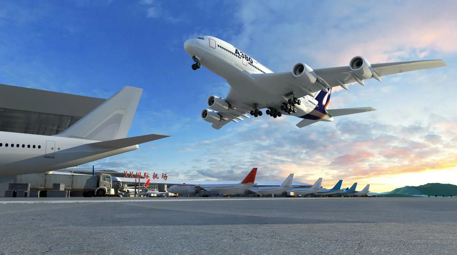 As exportações da China para a Indonésia de Logística de avião para o aeroporto
