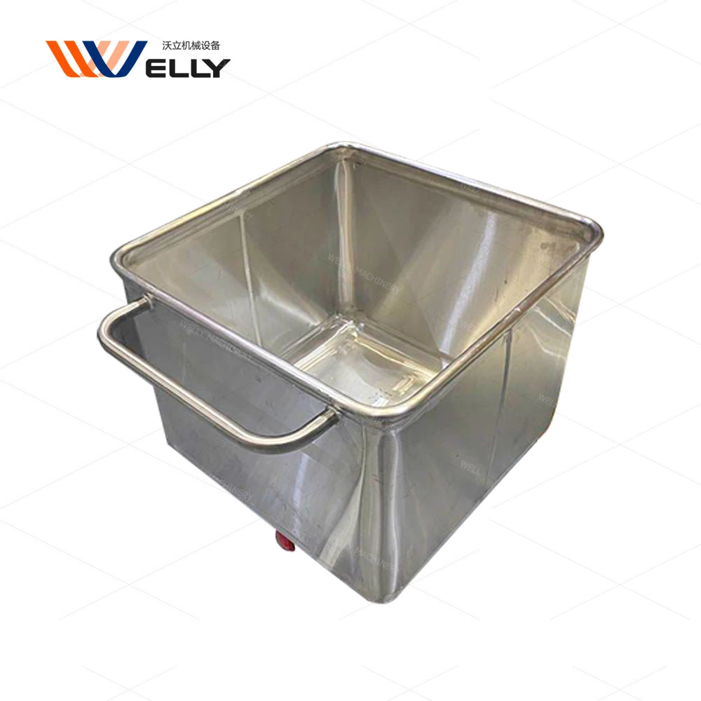 Easily Cleaned Stainless Steel Bin Metal Kitchen Cart Stainless Steel Kitchen Trolley