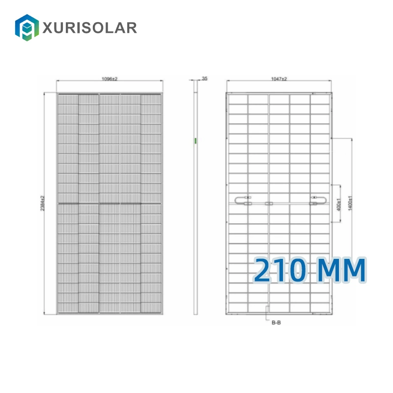 Cost-Effective Solar Energy Power System 530 540 550W Polycrystalline Silicon Solar Panel Cell