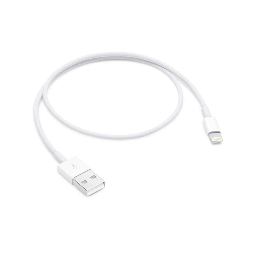 100% Original 0.5m Mobile Phone Charger Lightning USB Date Cable for iPhone