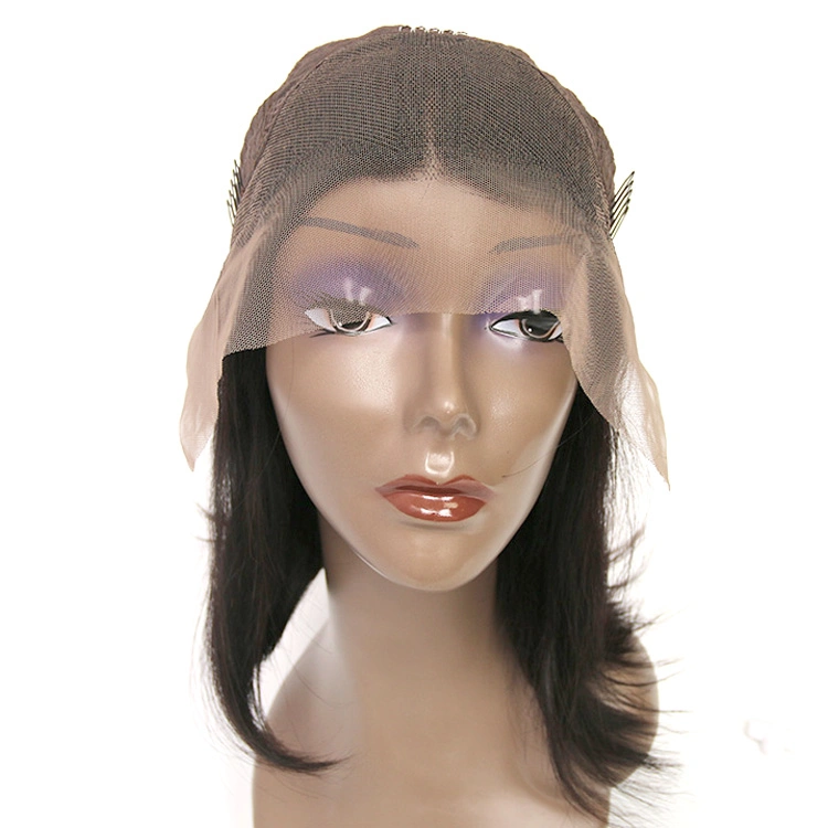 Wxjlong Hair 13X6 Lace Front Brazilian Remy Bob Wig Short Bob Wigs 8"-14" 180% Density Straight Wig Brazilian Virgin Human Hair