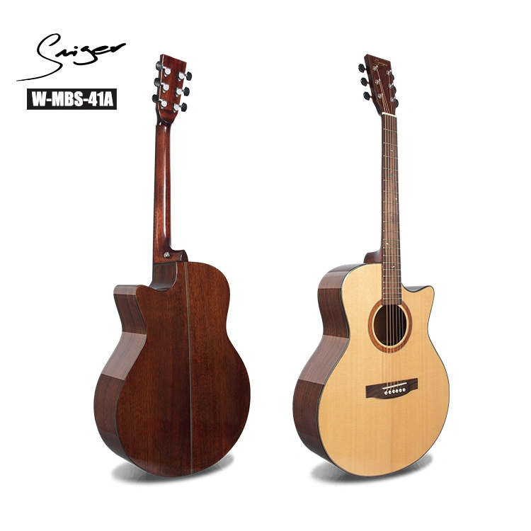 Smiger Solid Wood Import Musical Instruments Acoustic Guitar for Sale