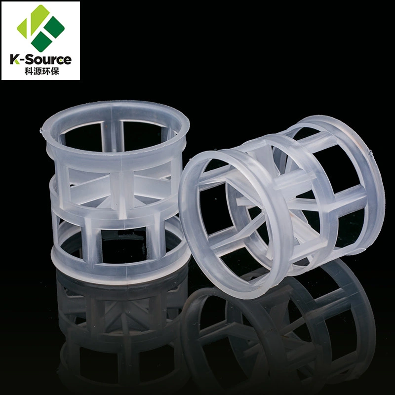 25mm PP PE PVC CPVC PTFE PVDF anillo Pall Precio Para tratamiento de agua de torre Scrubber