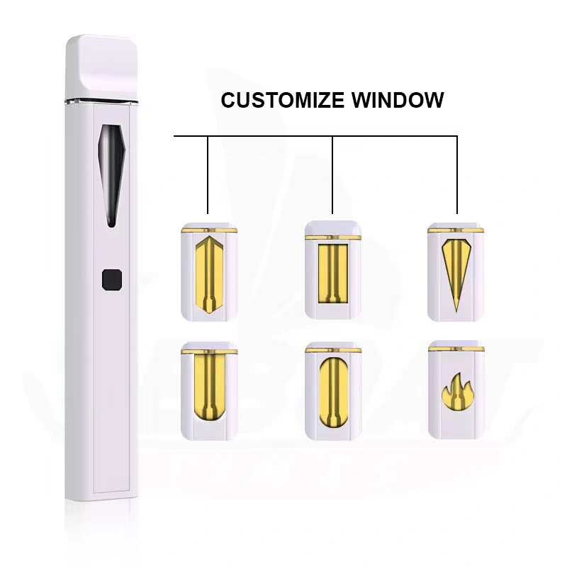 Cartouche rechargeable en gros 1,0ml 2.0ml CB-D huile épaisse Thco jetable E stylo à cigarettes Vape avec préchauffage