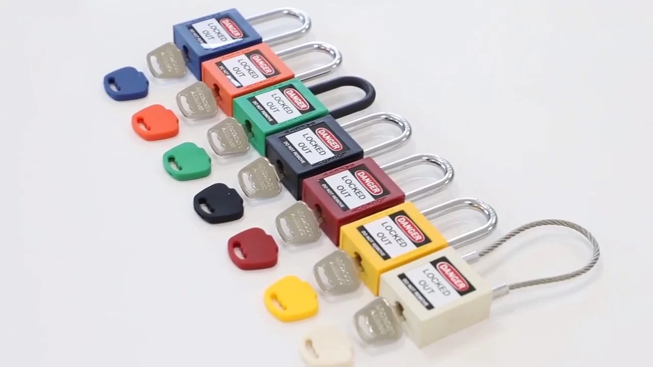 Lockout Tagout Locks, Safety Padlock, Keyed Differently Loto Safety Padlocks for Lock out Tag out Kits Station