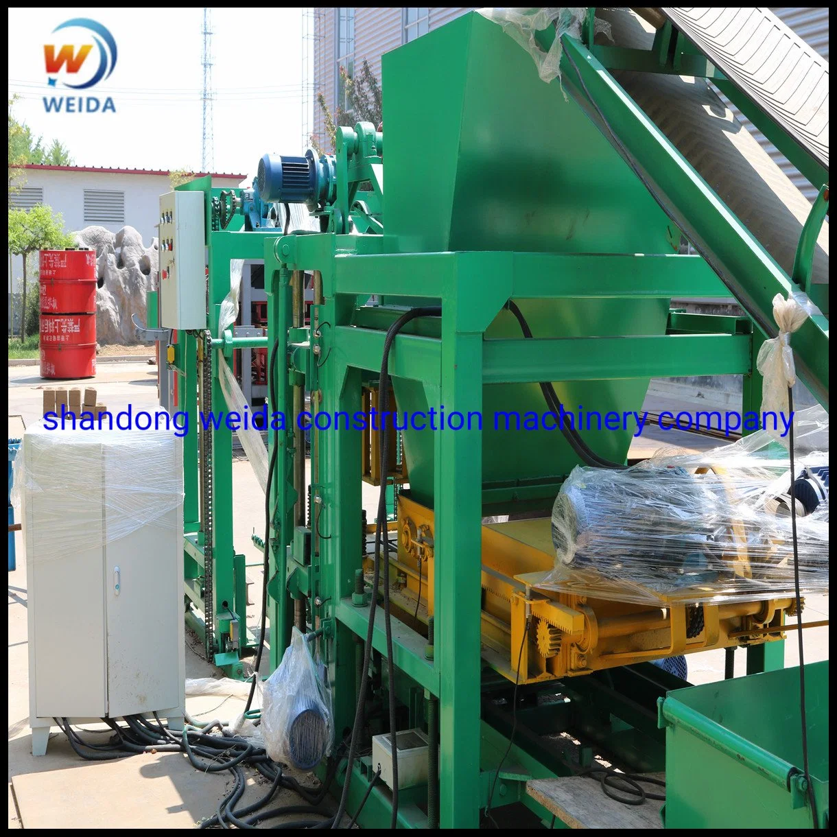 Low Cost Concrete Block Making Machine Qtj4-25 Construction Brick Equipments