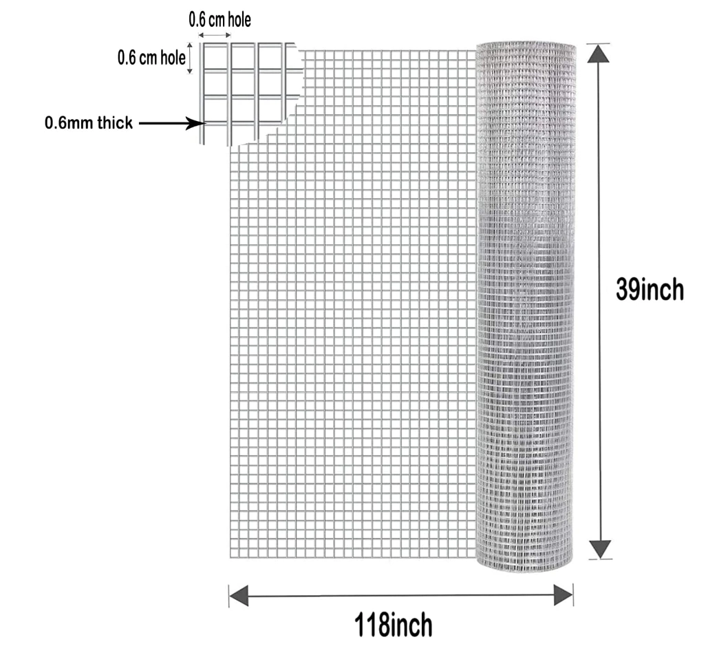 304 Aço inoxidável hardware tela malha de arame soldada, Animal Cage Metal malha Folha, tela de metal para fio de galinha criado Jardim suporta avícula Netting S