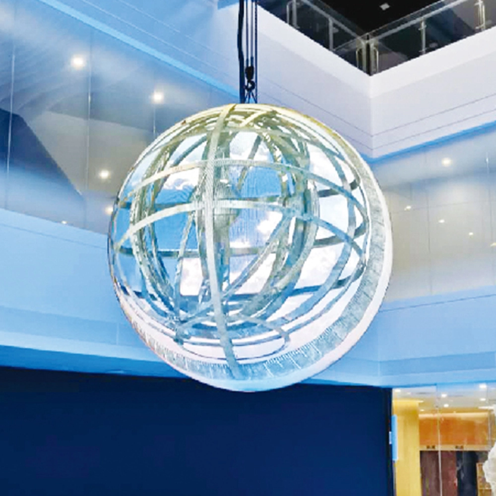 Colorful Indoor Creative Spherical Flexible Ball 360 Degree Spherical Advertising LED Display