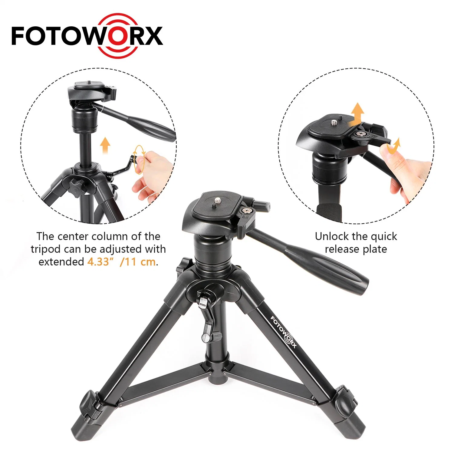 Fotoworx Light Weight Camera Monopod Tripod for DSLR Camera