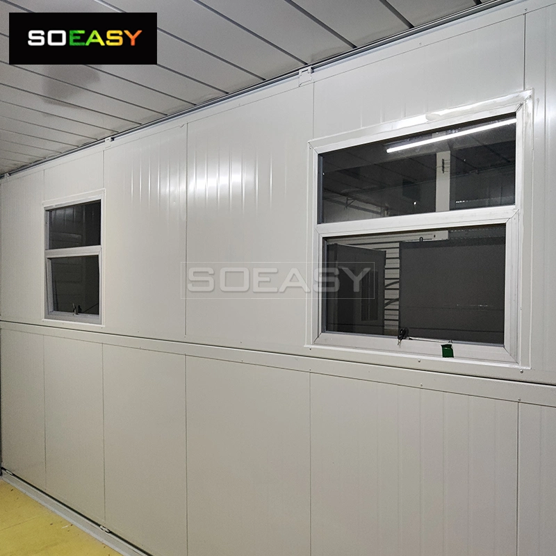 Sandwich Panel Licht Stahl Falten winzige Container Haus für Arbeiter Wohnheim Versand Container Home