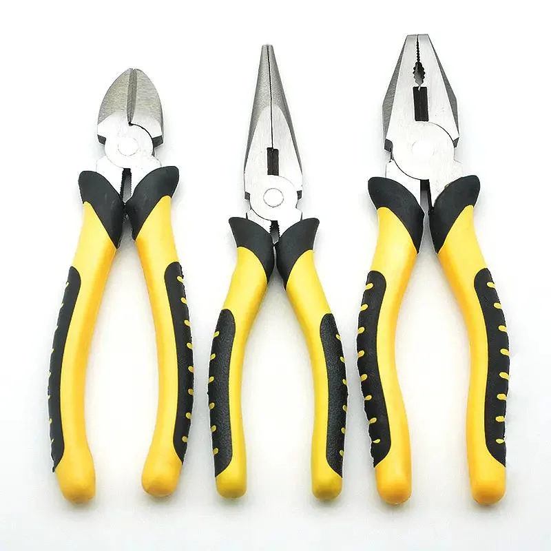 High quality/High cost performance  6/7/8 Inch CRV Insulated Long Nose Cutter Combination Pliers