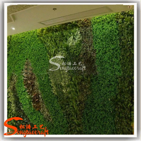 Hot Sale Unique Design Artificial Plant Wall Plastic Grass