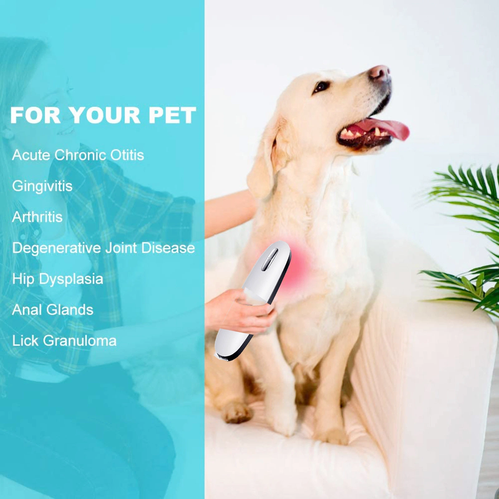 USB Infrared Light Therapy Instrument for Pets to Promote Wound Healing Pet Pain Relief Healing Light Veterinary Medical