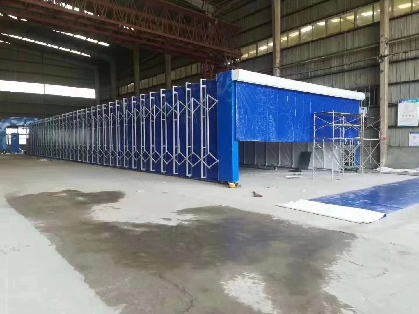 Collapsible Retractable Spray Mobile Paint Booth PVC Retractable Paint Booth with CE