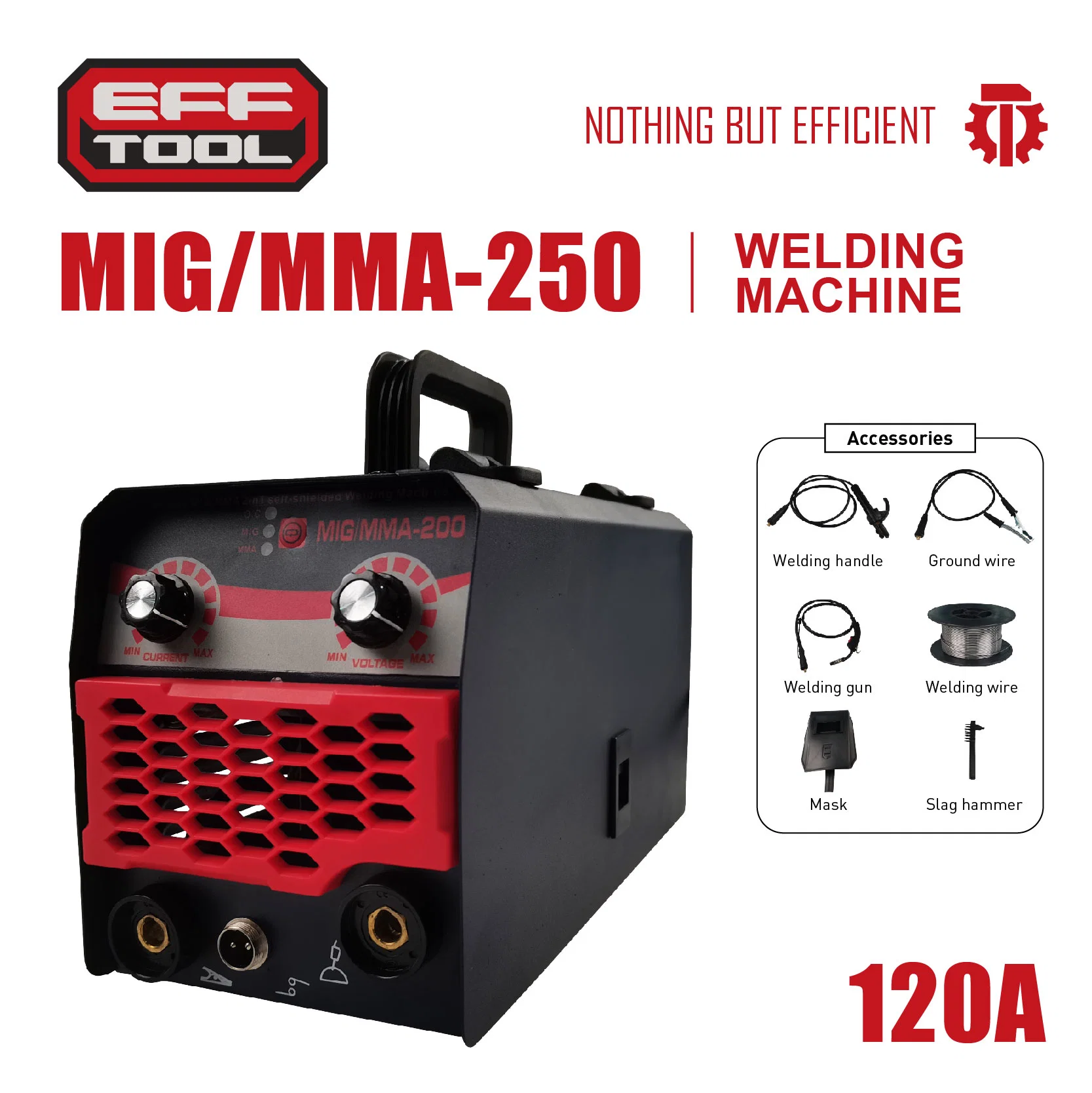 Efftool Brand Chinese Supplier Cost Effective Welding Machine MIG/MMA-250