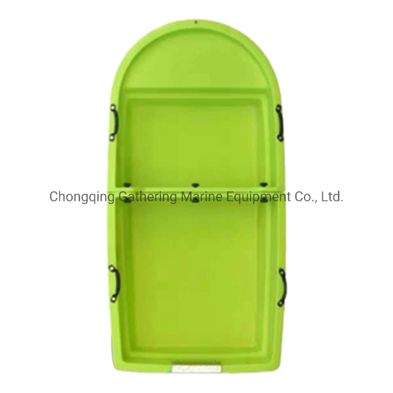 2.2m Light Green PE Plastic Fishing Boat Folding Rowing Boat