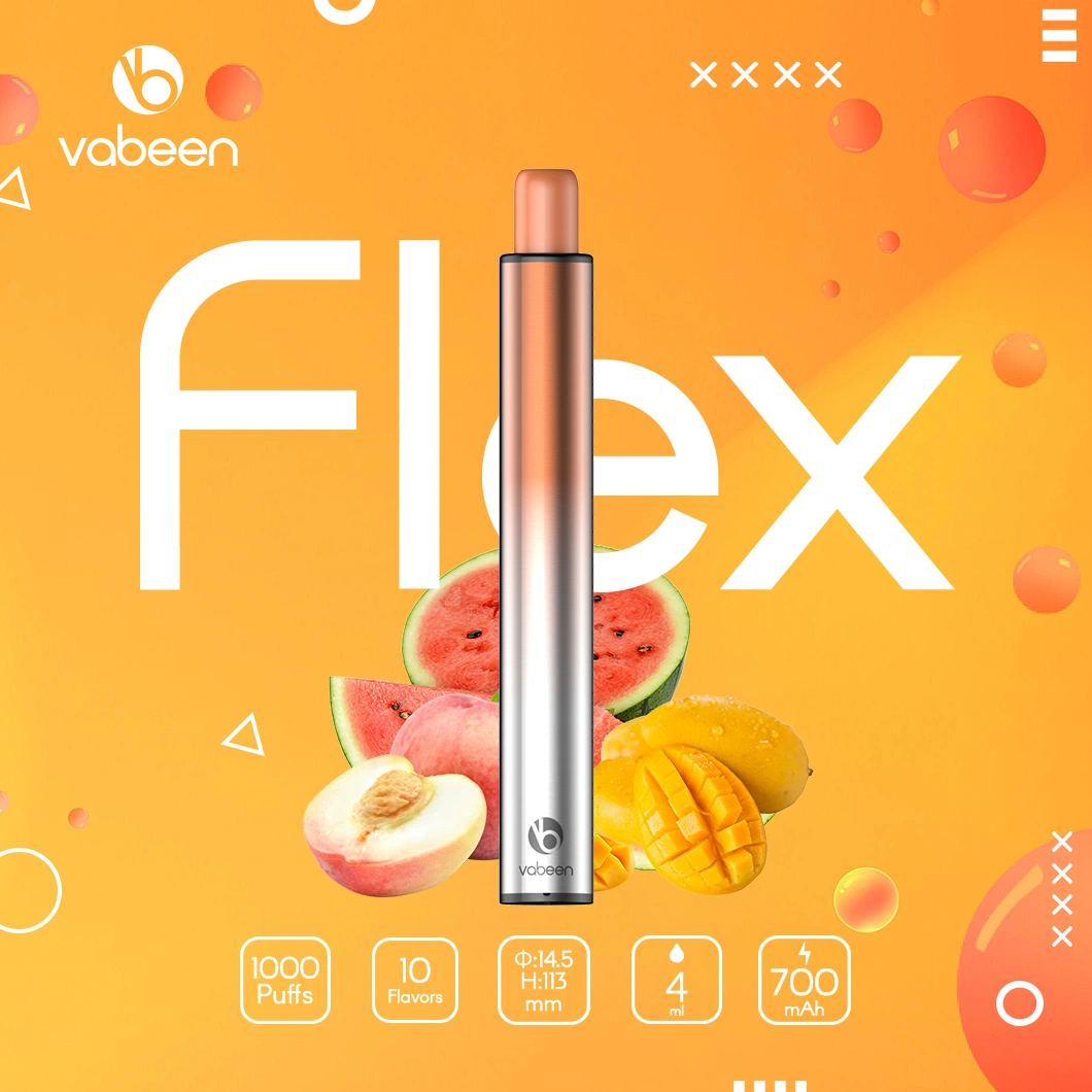 2022 EU Hot Selling Disposable Pod 1000 Puffs Vabeen Flex with 10 Flavors