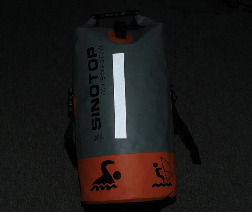 Custom Print Logo OEM Float Drifting Camping 20L 30L 500d PVC Outdoor Hiking Boating Kayak Waterproof Dry Bag