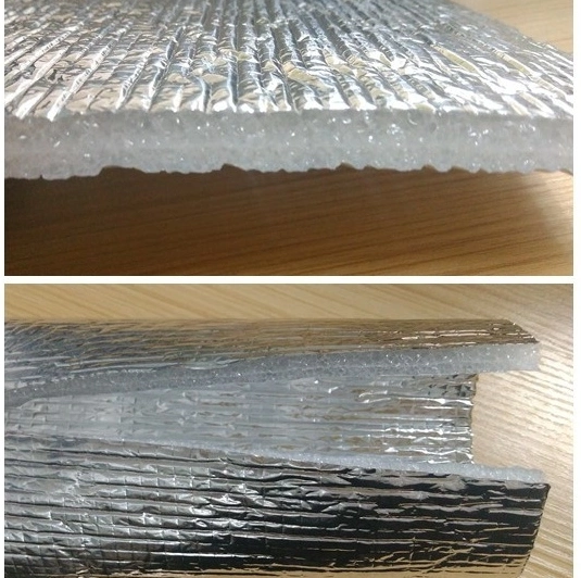 Aluminium EPE Schaumfolie Isolierung Wrap hitzebeständige Isolationsmaterialien Pipeline Wärmedämmung Baumaterialien für Dach / Wand / Boden/Decke