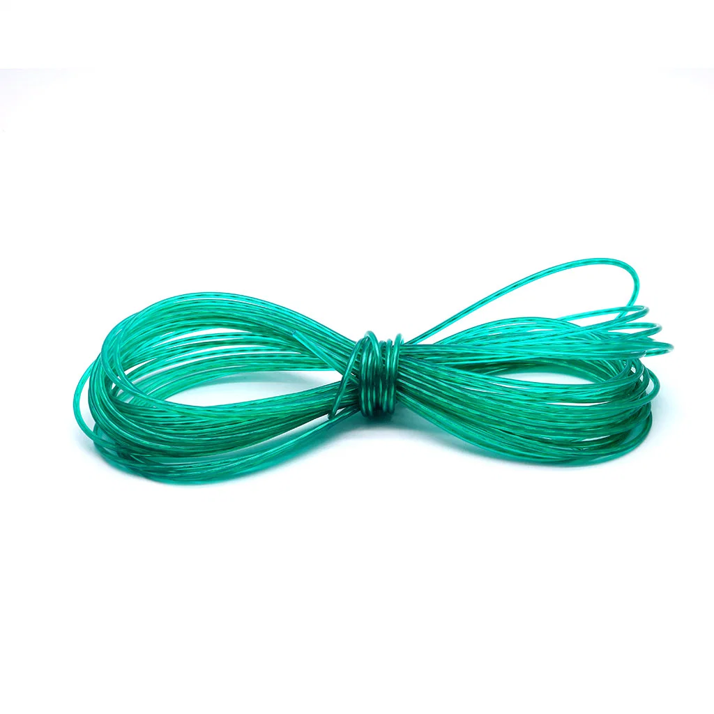 PVC Clothes Line Blue Color with Polyester Multifilament Inside for Outdoor Hanging 4mmx15m