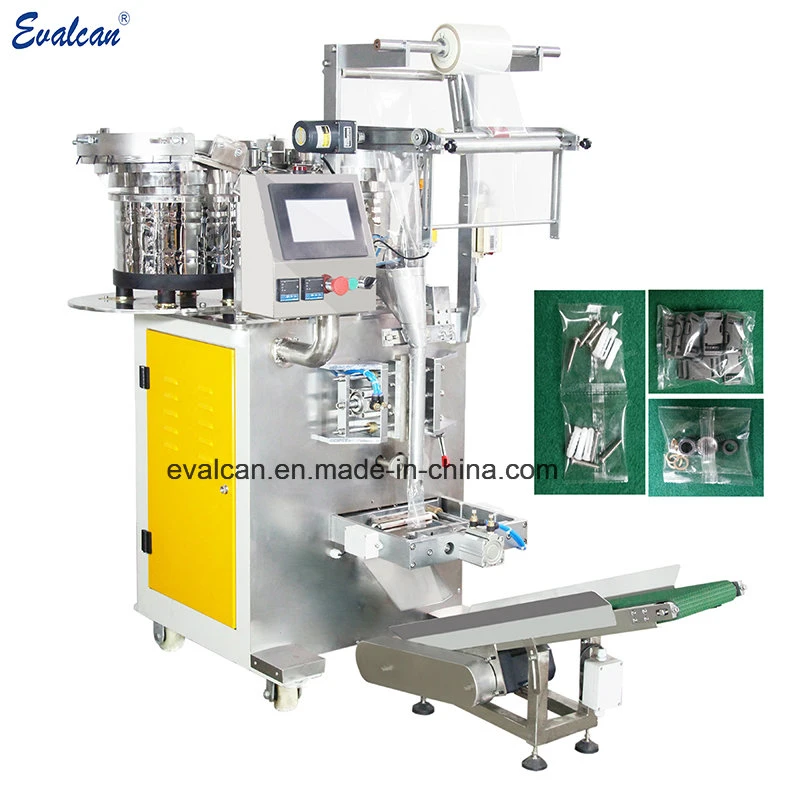Automatic Small Accessories, Hardware Screw Components Packaging Machine with 2 Hoppers
