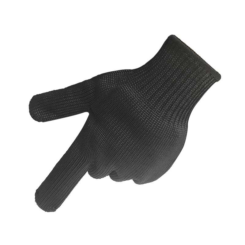 New Black Anti-Cut Glove Cut Resistant Knitted Anti Cut Gloves Protect Hands