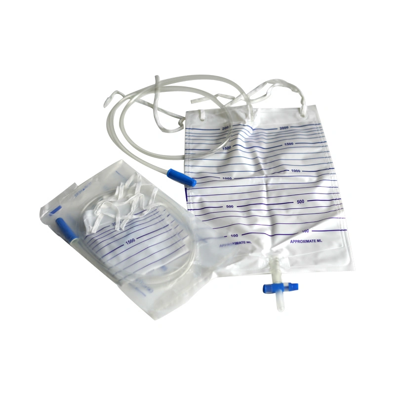 Sac de collecte d'urine/sac d'urine avec vanne de sortie pour hôpital médical Pour adulte