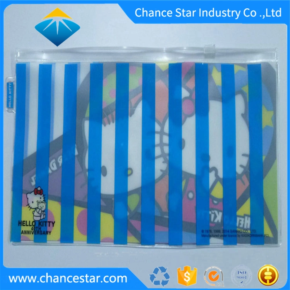 Custom Promotional Transparent PVC Bag Packaging with Zipper