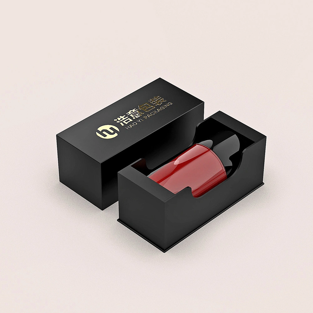 Wholesale/Supplier Custom Black Cardboard Paper Nail Polish Bottle Box Cosmetics Packaging Box