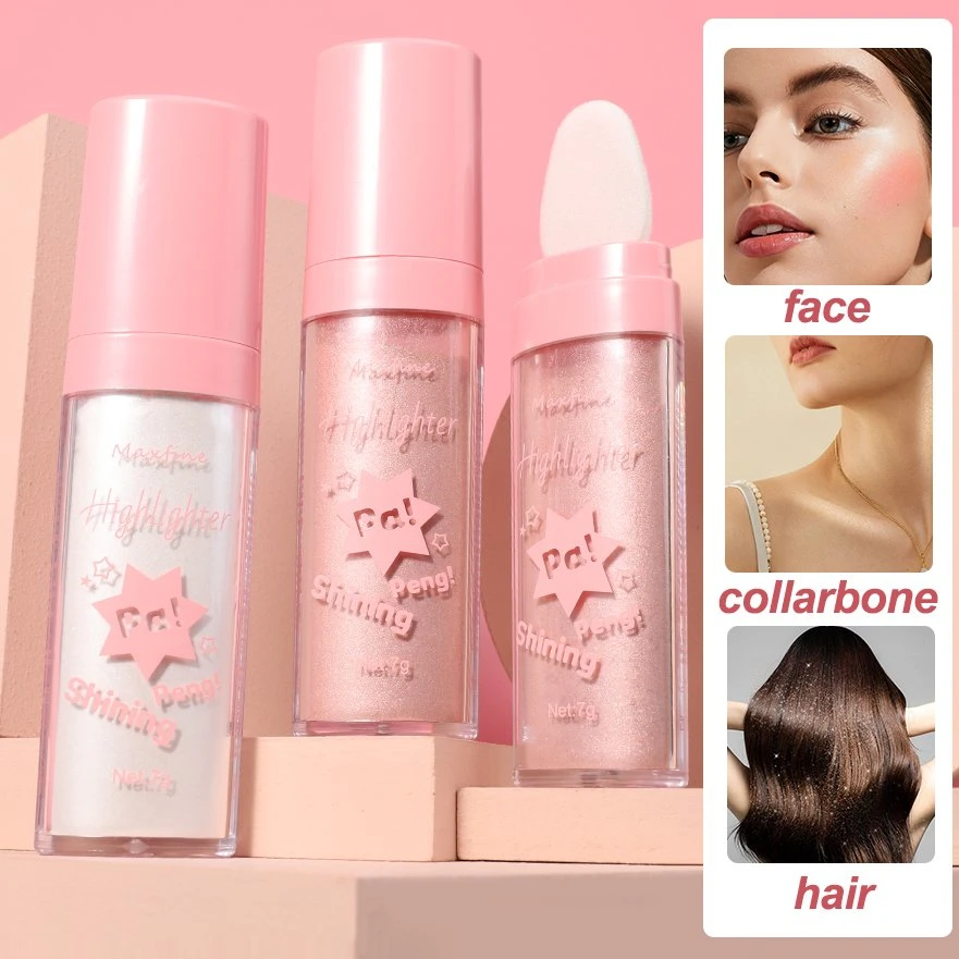 High Gloss освещающая поверхность тела волос Eyeshadow порошка Блестящие цветные лаки для макияжа