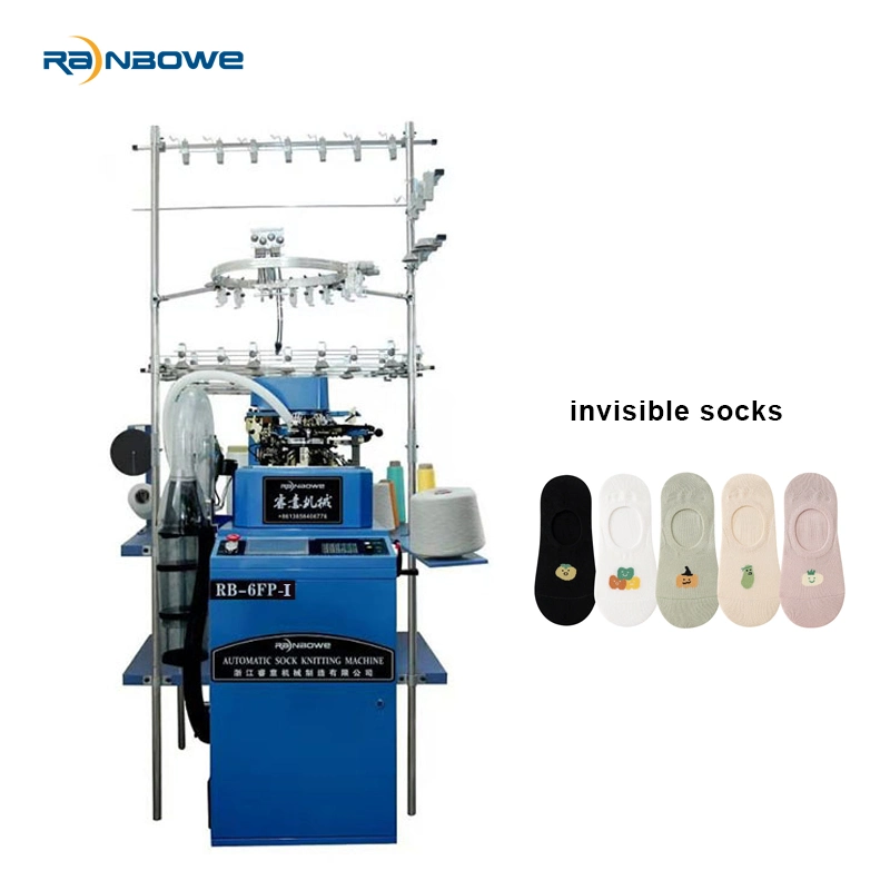 machine à tricoter les chaussettes de coton circulaire informatisé pour rendre invisibles les chaussettes pour la vente