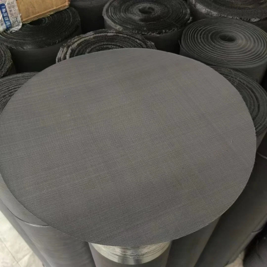 Twill Weave Stainless Steel Woven Wire Mesh Metal Cloth Round Filter Mesh Disc