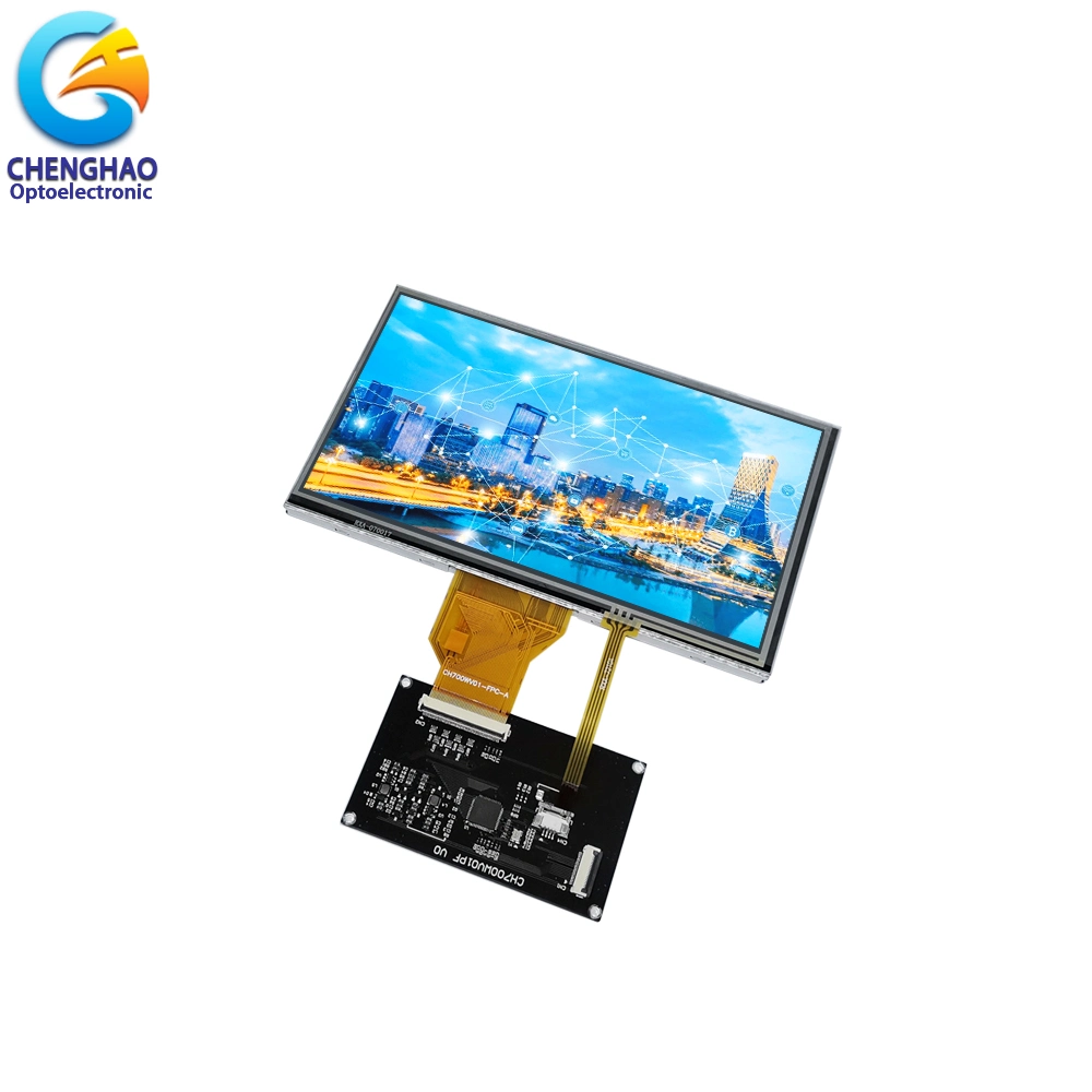 21 LED blanco 800X480 pantalla táctil LCD WVGA 7inch Con placa de controlador PCB