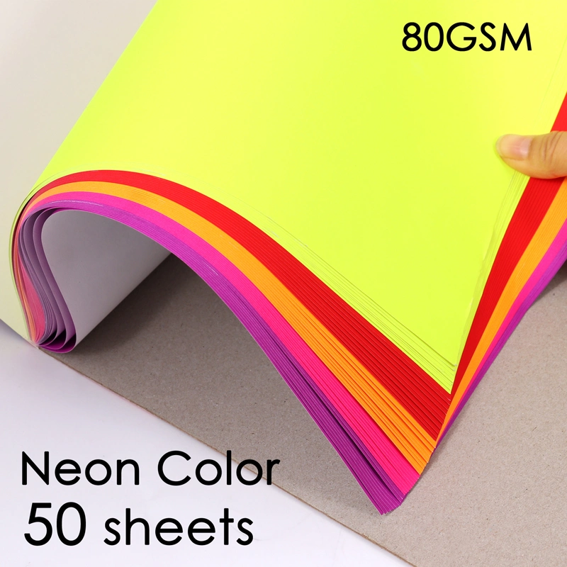 Foska Hot Sale New Item Bright Fluorescent Paper (A4)