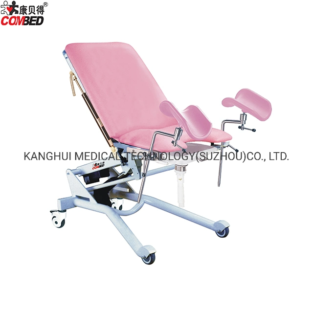 Four Wheels Metal Frame Examination Operating Surgical Gynecology Chair