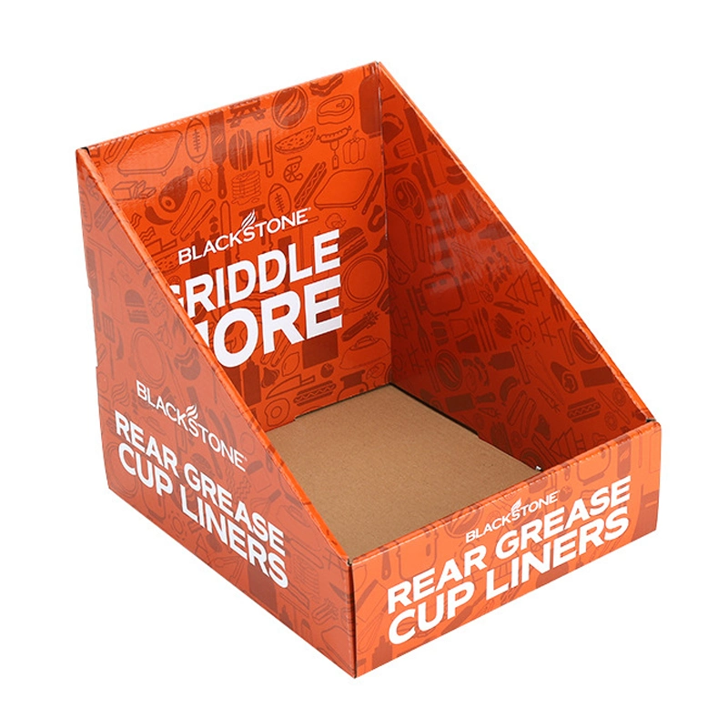 Boîte d'emballage de présentoir de comptoir de magasin en carton recyclable pour produits avec logo personnalisé Boîte d'emballage de collation pour présentoir d'étagère de comptoir de magasin