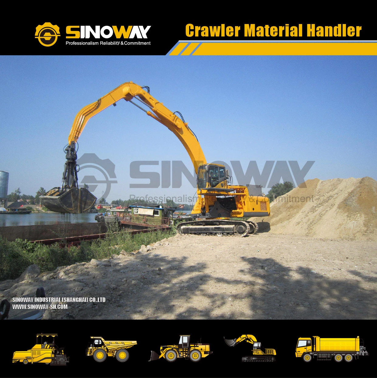 New Grab Handler Sinoway Waste Steel Material Handling Equipment