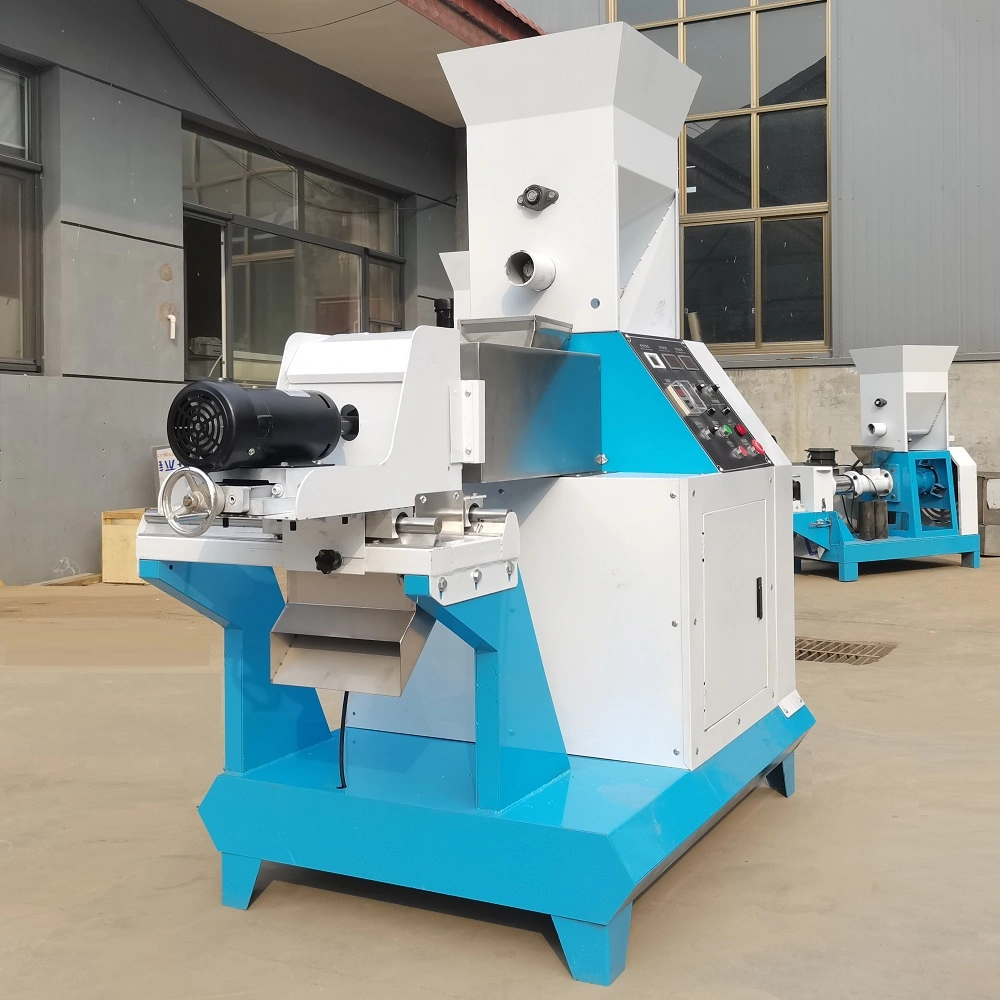 Floating Feed Extruder Verarbeitungsmaschinen Garnelen Haustier Hund Tiernahrung Pellet-Herstellung Maschine Niedriger Preis Fisch Futtermaschine