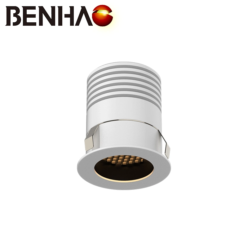 Aluminum Embedded White LED Downlight with Triple Design of Optical Lens, Anti-Glare Deep Cup and Independent Power Supply