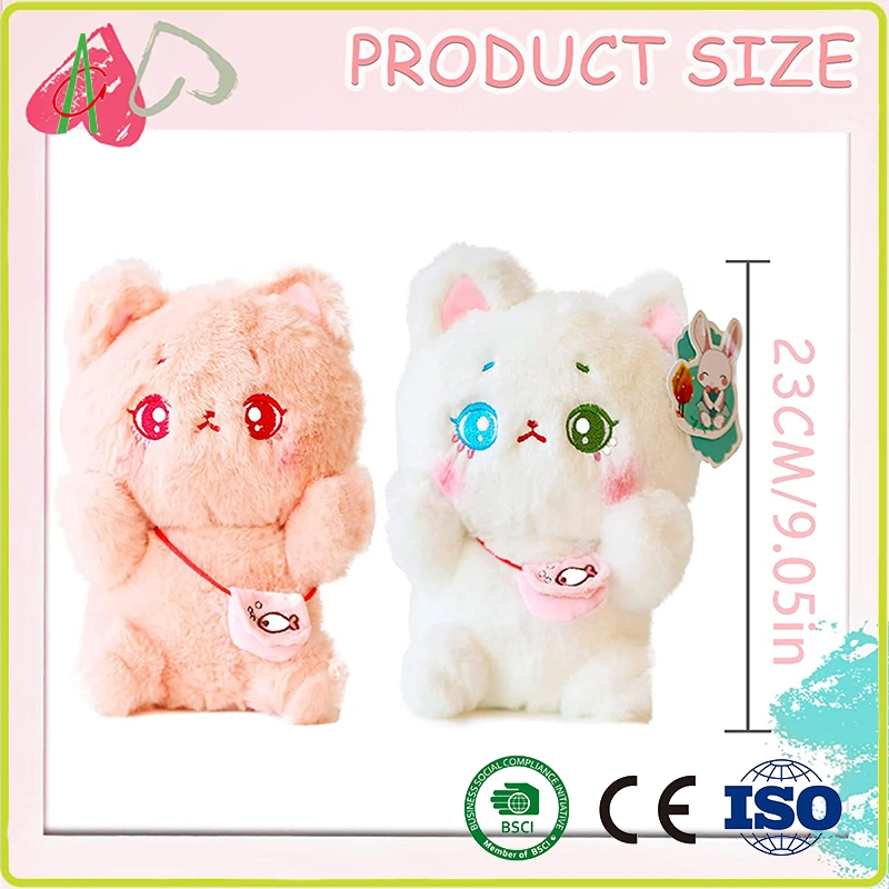 Lindo gato bebe niños Kid Peluche almohada Muñeca de juguete de peluche suave