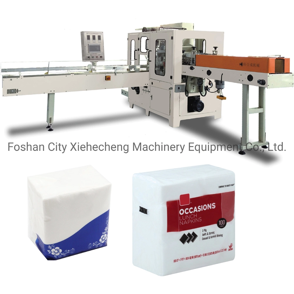 Automatic Single Bag Double 2 Pack Napkin Paper Serviette Tissue Packing Packaging Wrapping Machine