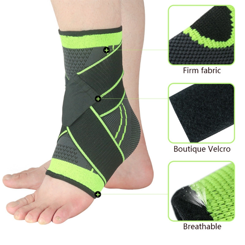 Fitness Sport Foot Compression Sleeve Sport Safety Nylon Ankle Support for Basketball Ankle Brace
