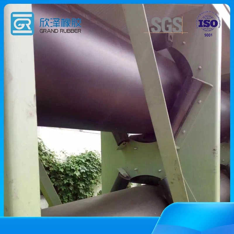 Direct Manufacturer Flame Resistant Rubber Pipe Conveyor Belt for Power Plant