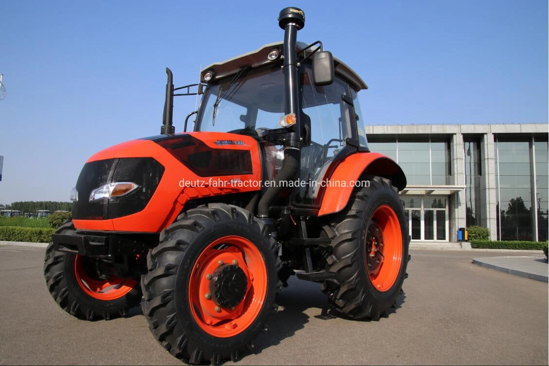 80HP 4WD Hot-Sale Best Quality Tractor with Cabin Rops Creeper Canopy Plough Tiller Paddy Tractor