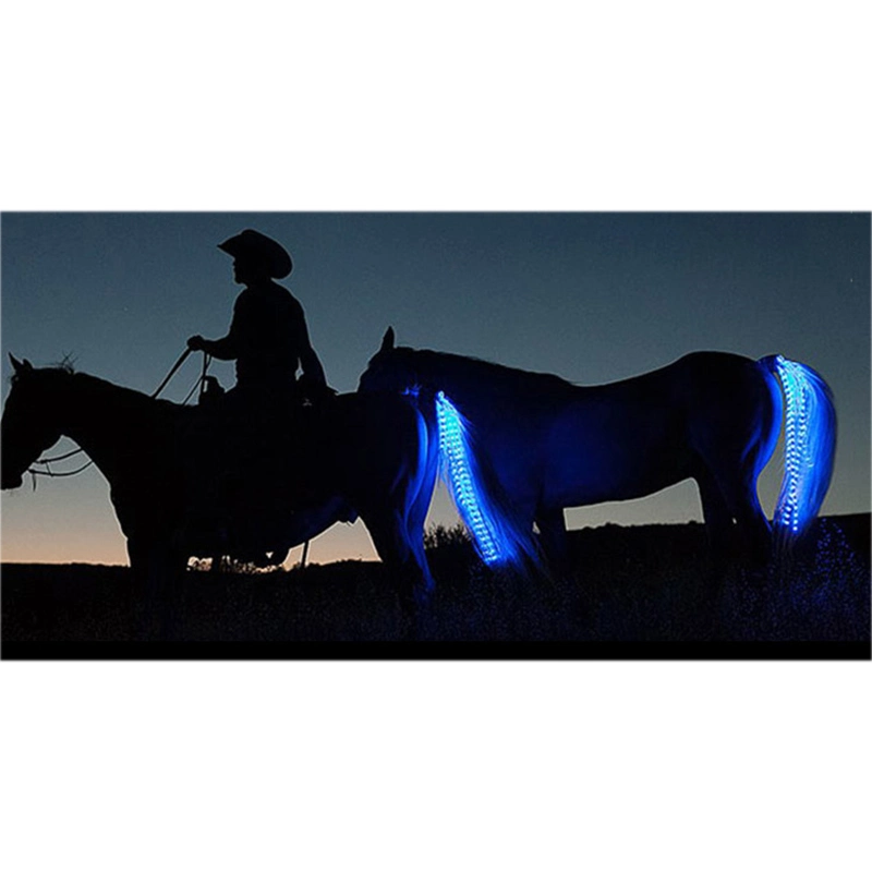 Arnés asequible suministros importados ecuestre USB LED recargable luminoso con luces decorativas