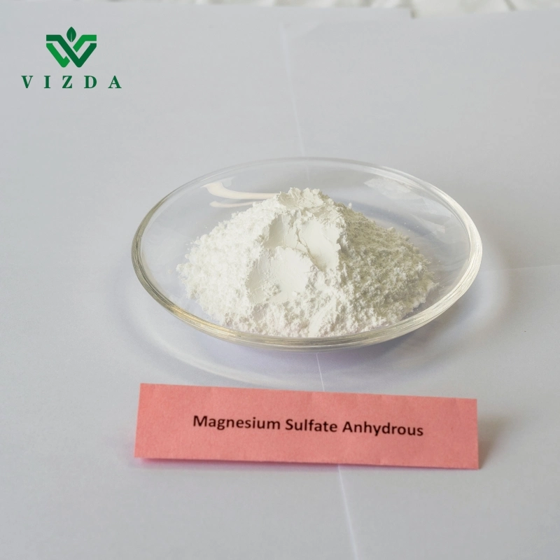 Sulfato de magnesio químico fino de alta calidad anhidro con fábrica rápido Envío