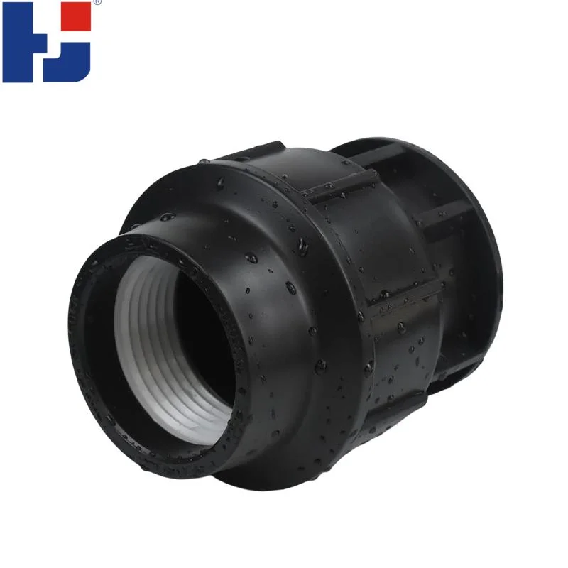 PP Compression Ftitting Pn10 Pn16 All Black End Cap PP Fittings