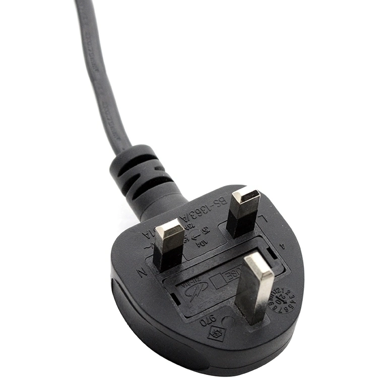 L'Asta GCC a approuvé la norme britannique BS1363 Plug Cordon d'alimentation correspondent à câble flexible en PVC H05VV-F 3x0.75mm² ~1,5 mm²